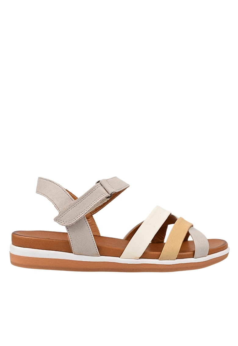 Sandale casual - dama -  D45-2478 gri - piele naturala