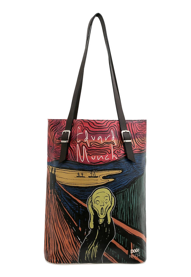 Geanta tote cu imprimeu The Scream