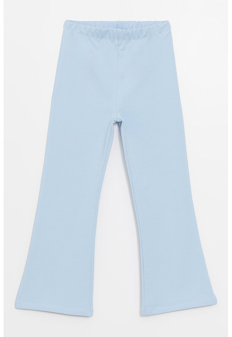 Pantaloni evazati din amestec de bumbac