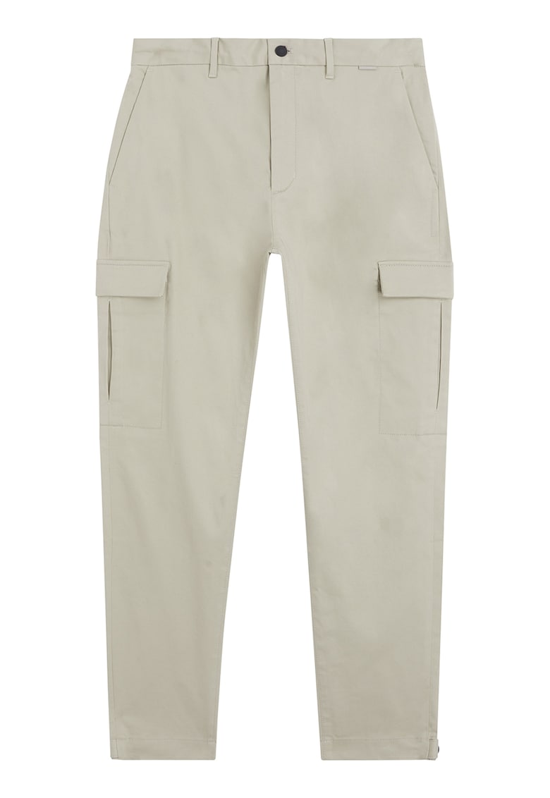 Pantaloni uni cargo