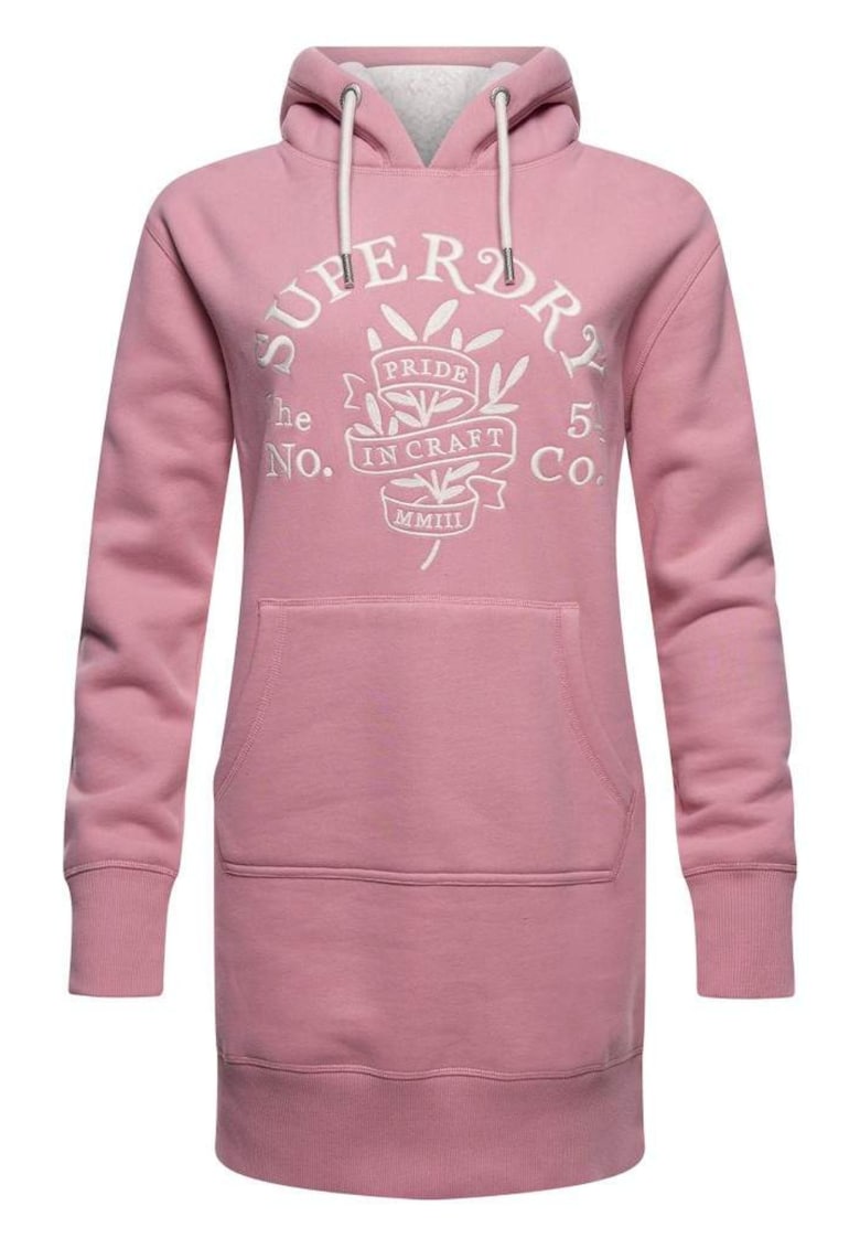 Rochie dama - Superdry - Bumbac - Roz