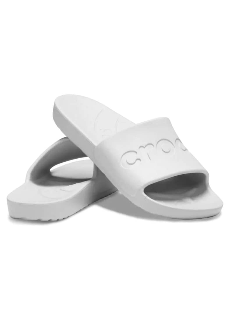 Papuci de plajă albi pentru femei Crocs Slide 210088-100