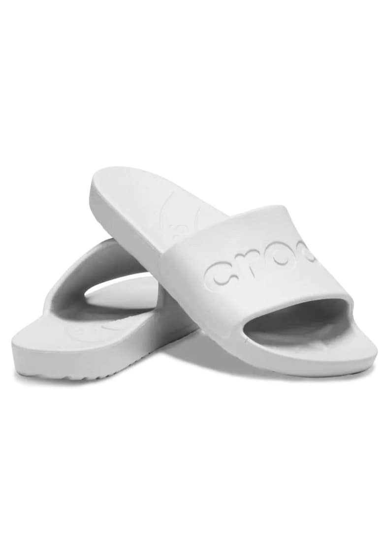 Papuci de plajă albi pentru femei Crocs Slide 210088-100