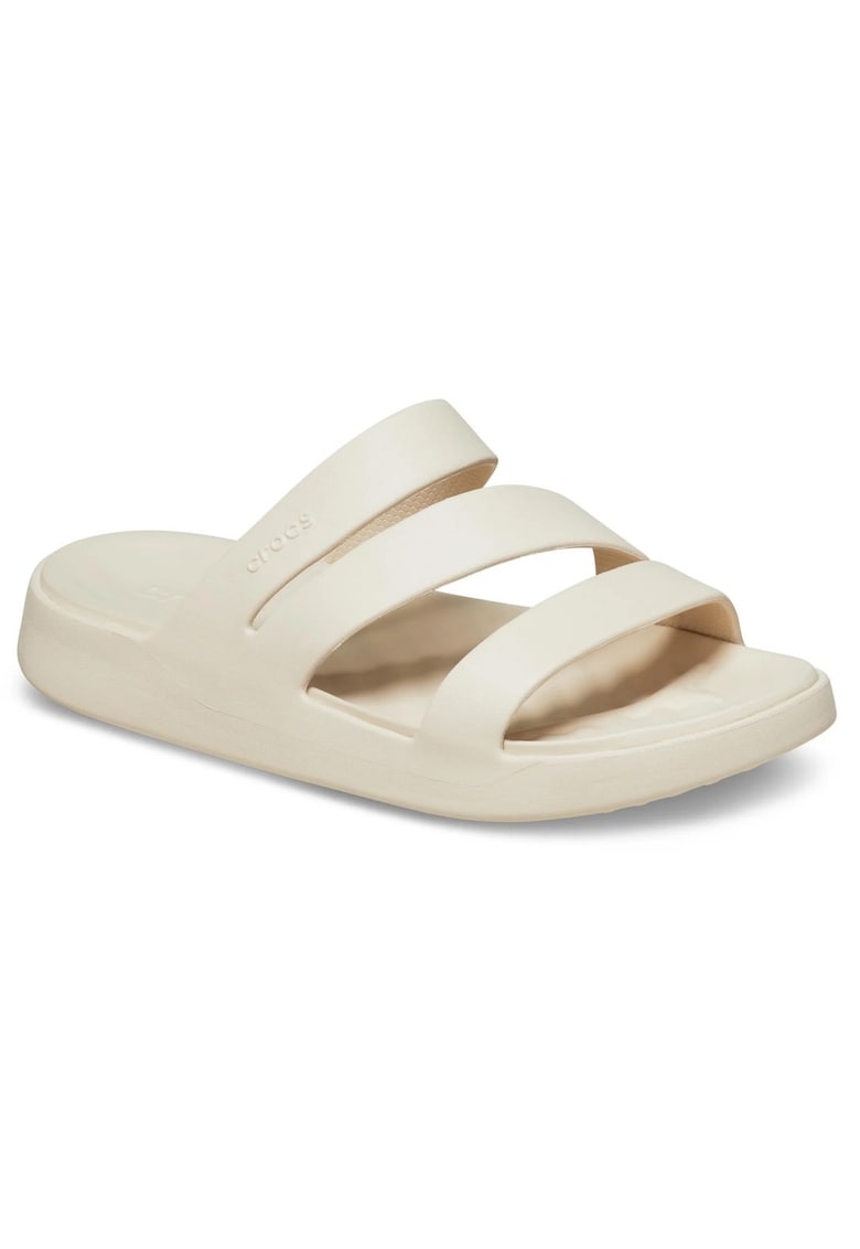 Papuci de plajă damă Crocs Getaway Strappy stucco 209587-160