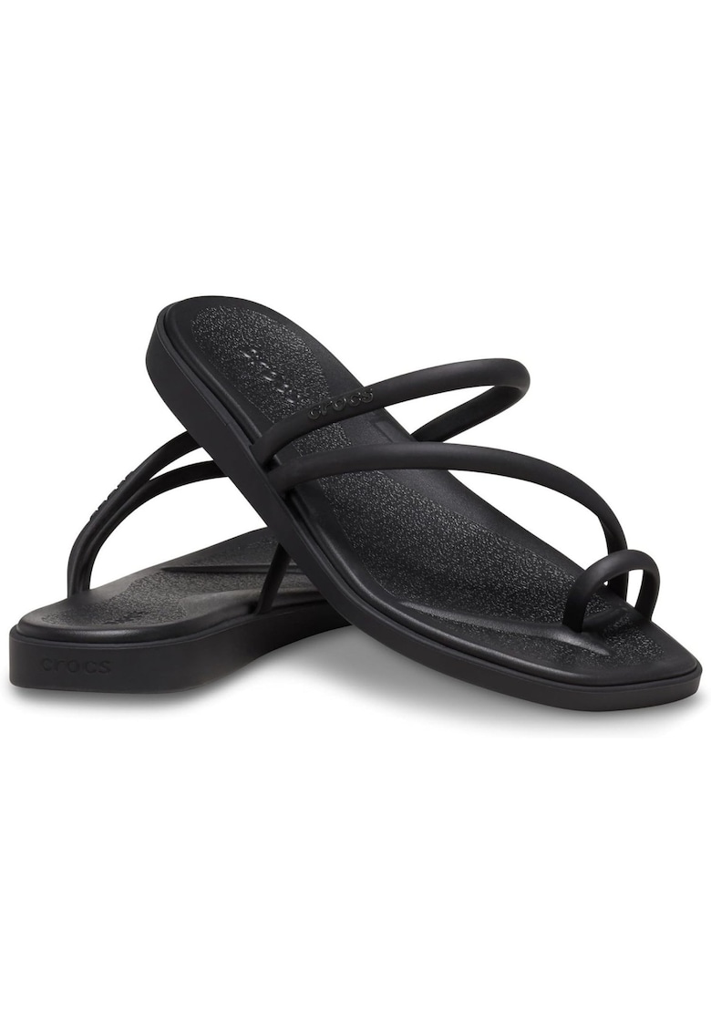 Crocs Miami Toe Loop Sandal papuci de plajă pentru femei - negri 209862-001