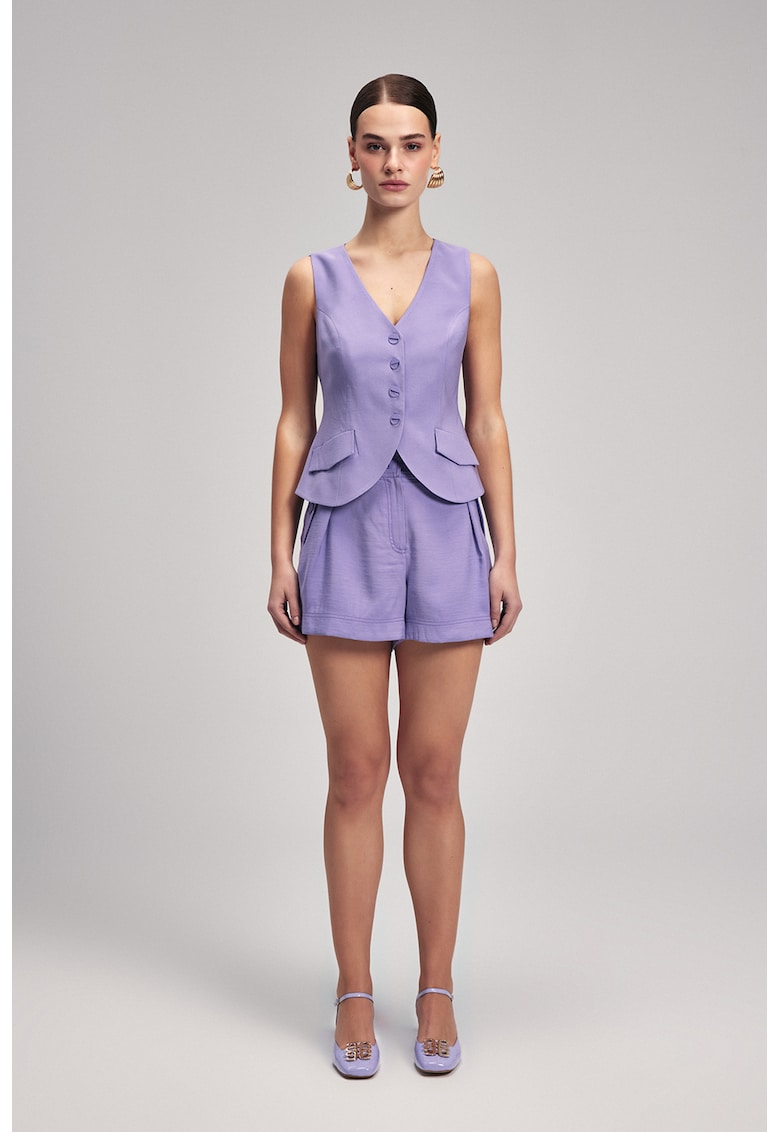 Vesta uni cu buzunare cu clapa