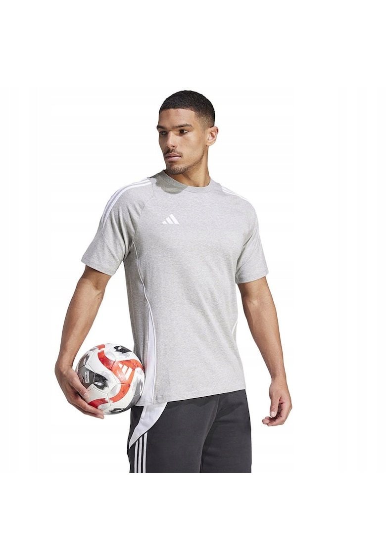 Tricou sport barbati - Adidias - bumbac - gri -