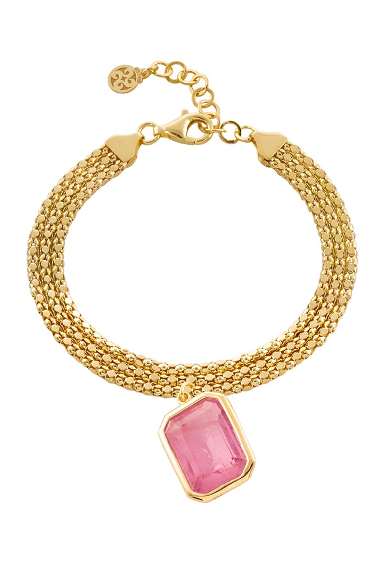 OXETTE Гривна от стерлингово сребро с покритие от 18K злато за Жени OXETTE Гривна от стерлингово сребро с покритие от 18K злато за Жени