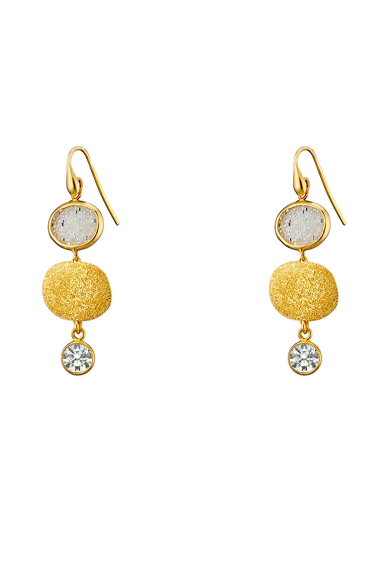 OXETTE Обеци с 18k злато и циркони за Жени OXETTE Обеци с 18k злато и циркони за Жени