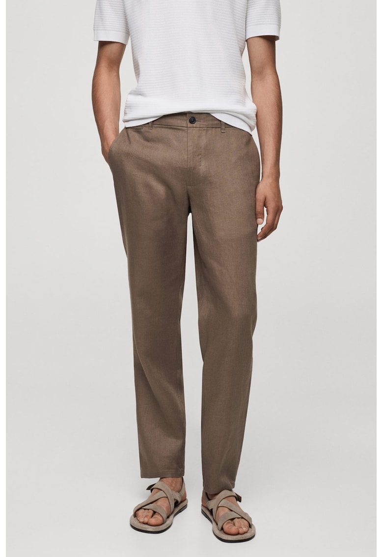 Pantaloni slim fit de in Oyster