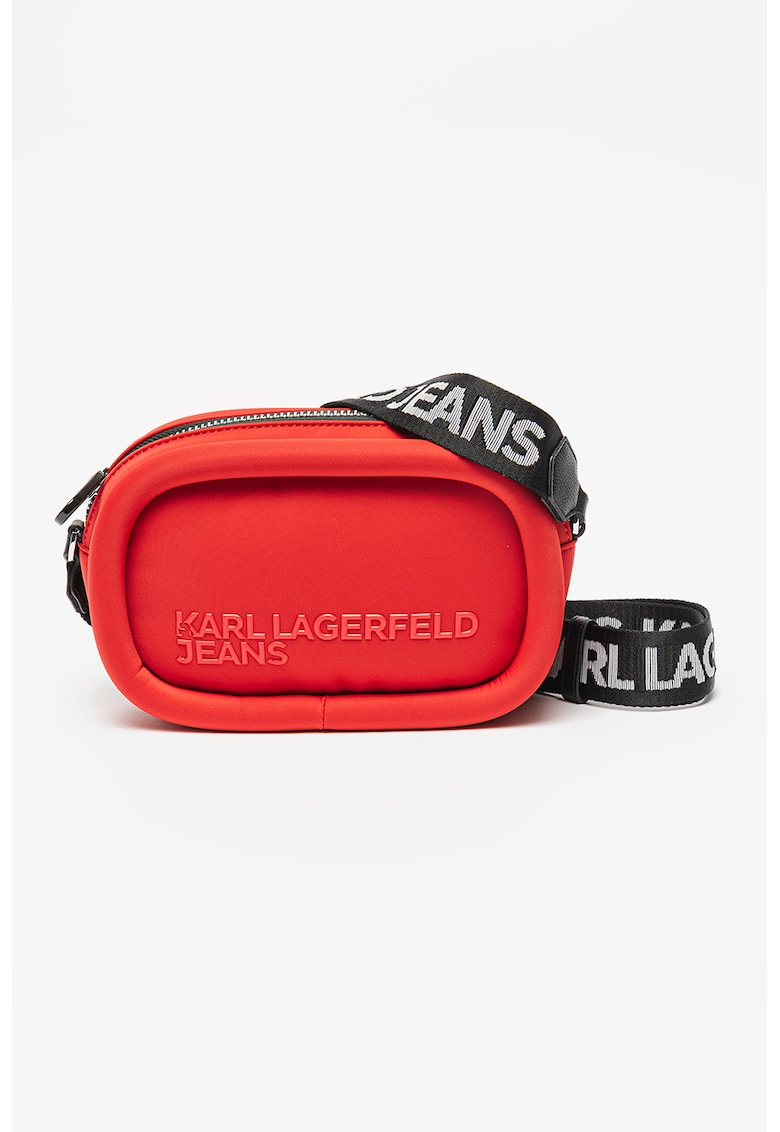 Geanta crossbody cu logo Puffy