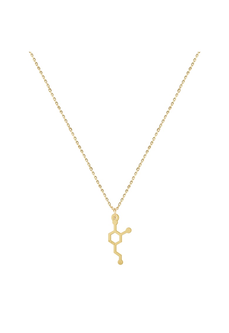 Colier Aur 585 - 14K - Molecula de serotonina - Molecula fericirii