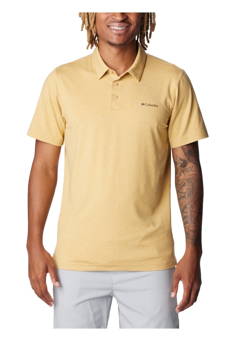 Columbia Tricouri polo de barbati - Tech Trail Polo Shirt 17687 - Galben