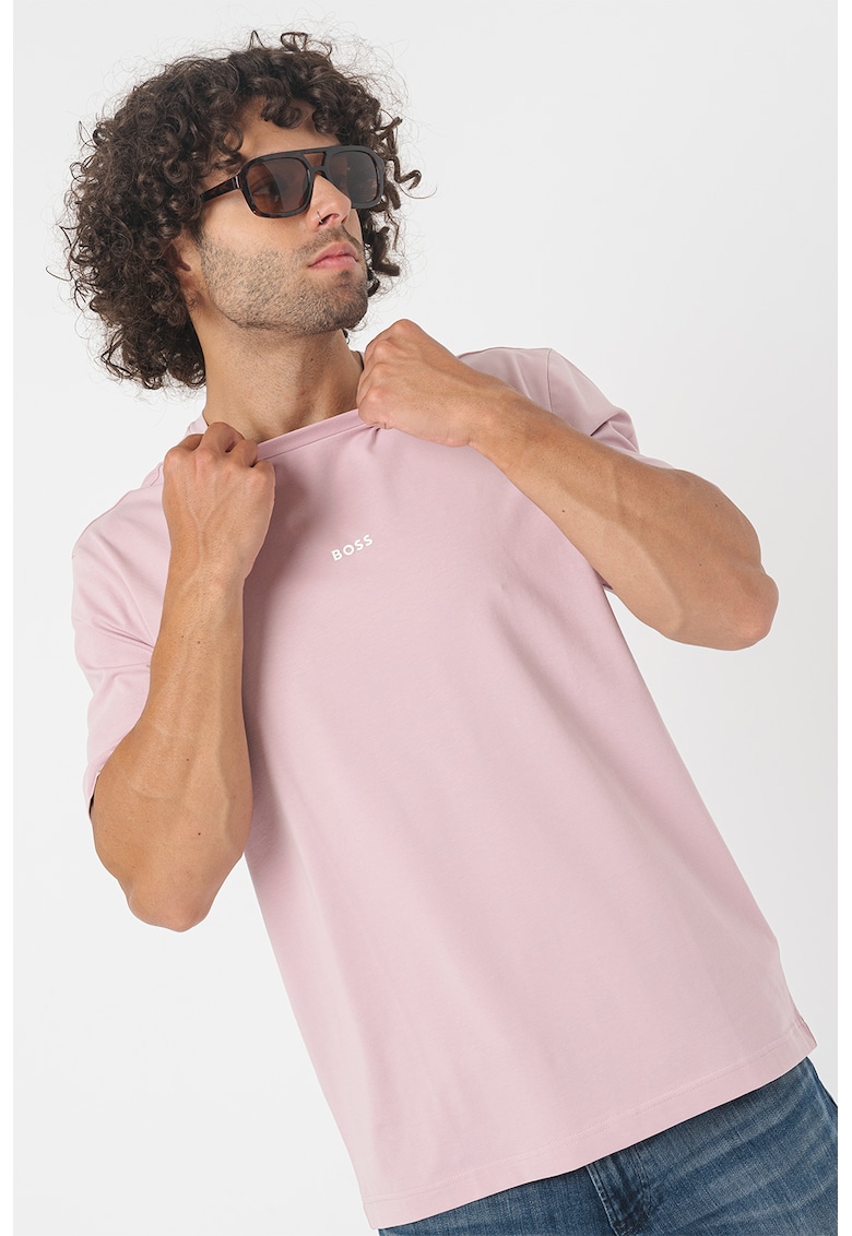 Tricou relaxed fit cu decolteu la baza gatului Chup