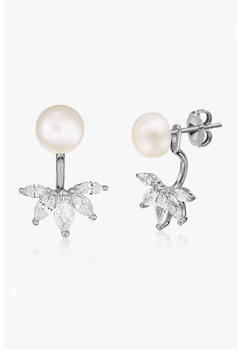 Cercei de argint 925 - cu perle si zirconia