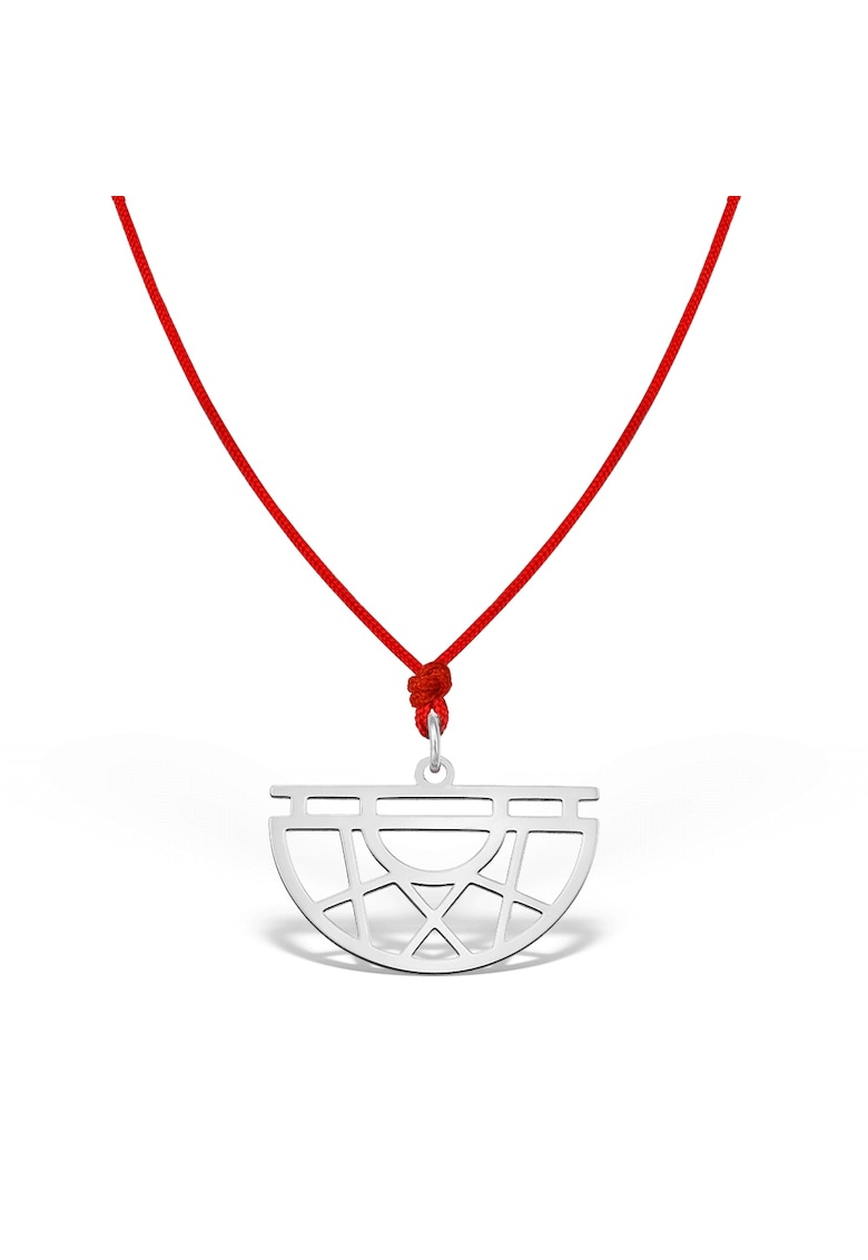 Pandantiv HALF MOON - aur 14K - Alb