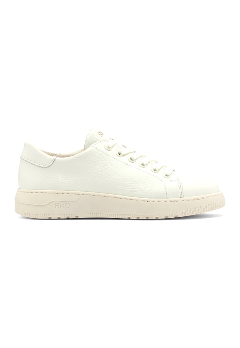 Pantofi sport de piele cu aspect granat Nora