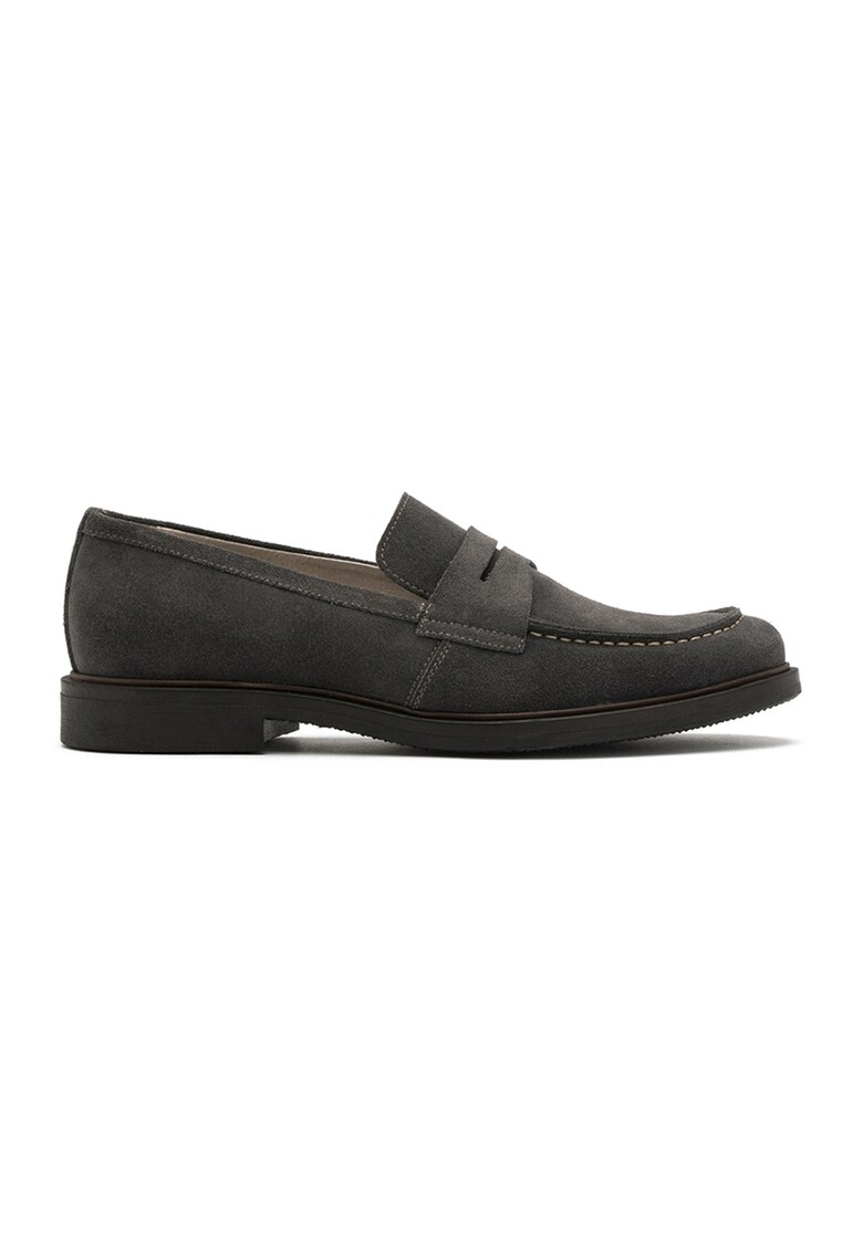 Pantofi loafer de piele intoarsa Alfie