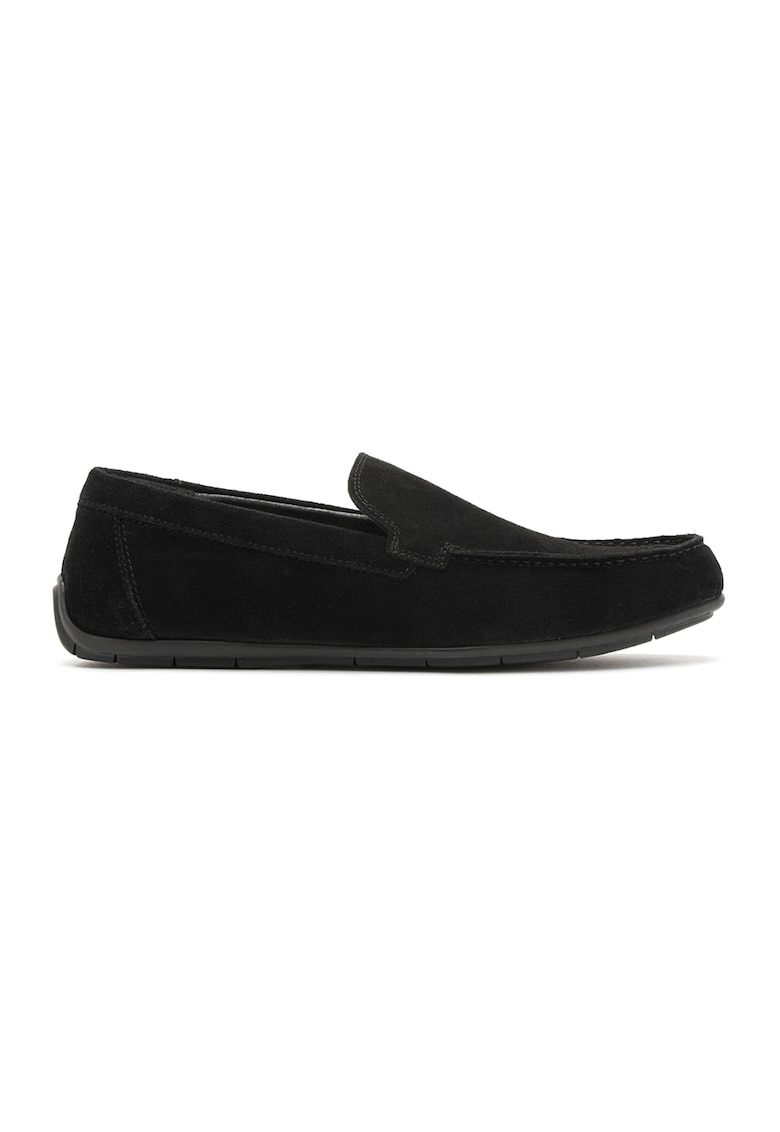 Pantofi loafer de piele intoarsa Arkadio - Negru