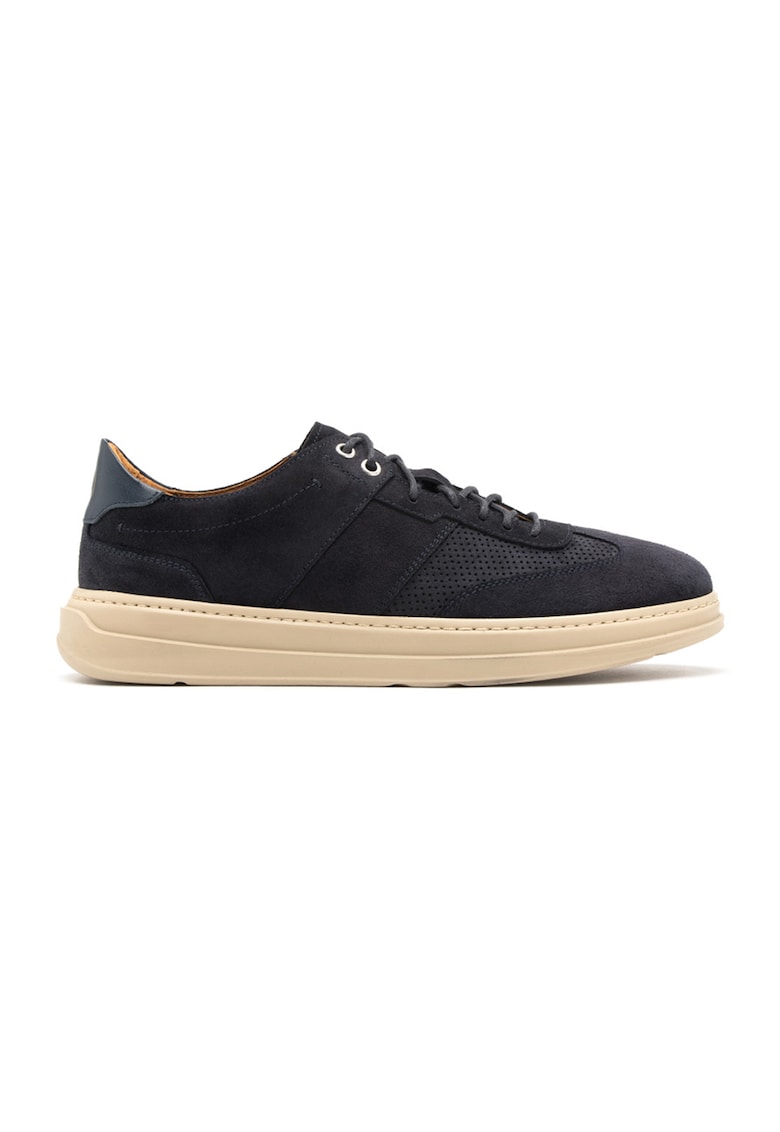 Pantofi sport de piele intoarsa Ezra - Bleumarin inchis