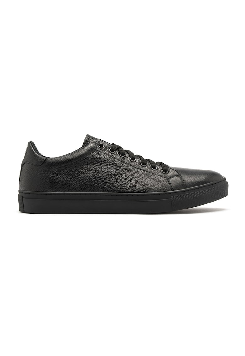Pantofi sport de piele Daniel - Negru