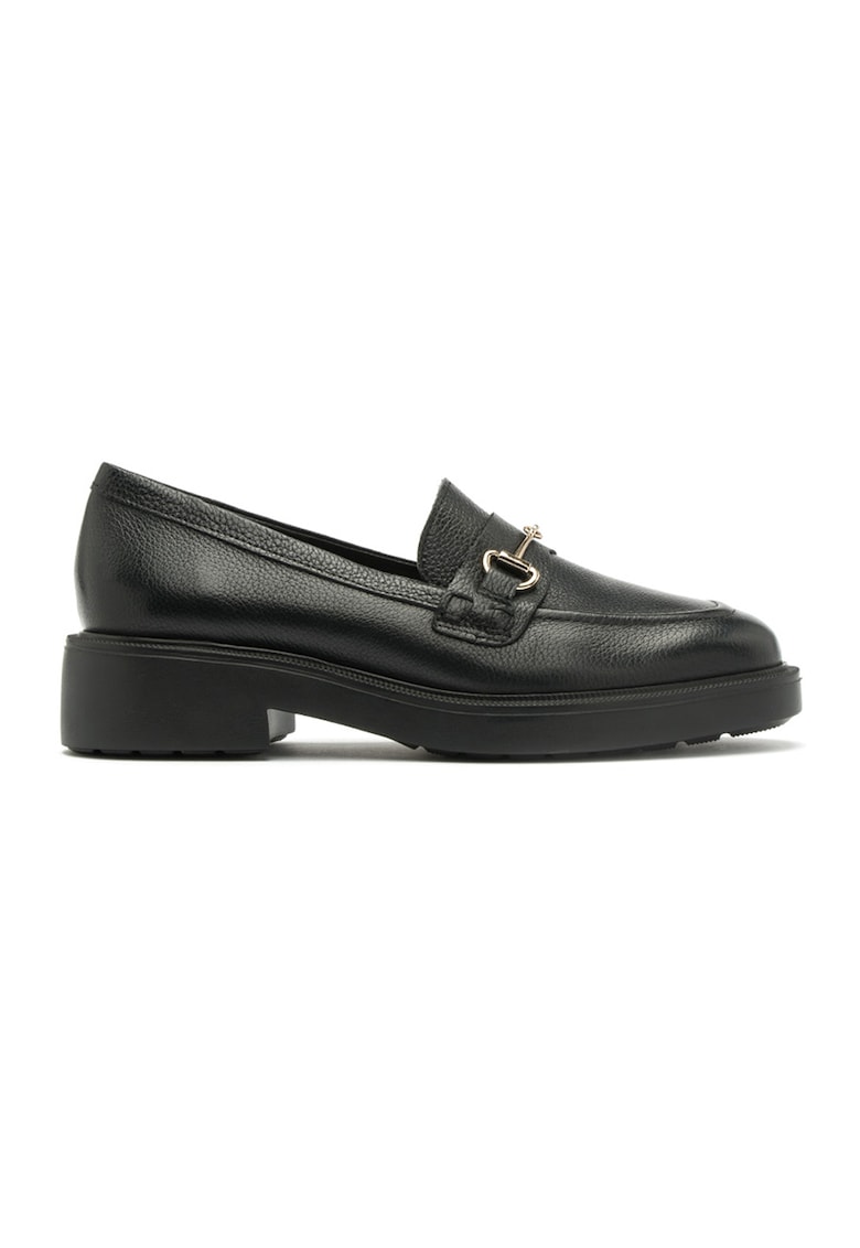 Pantofi loafer de piele Cecily - Negru