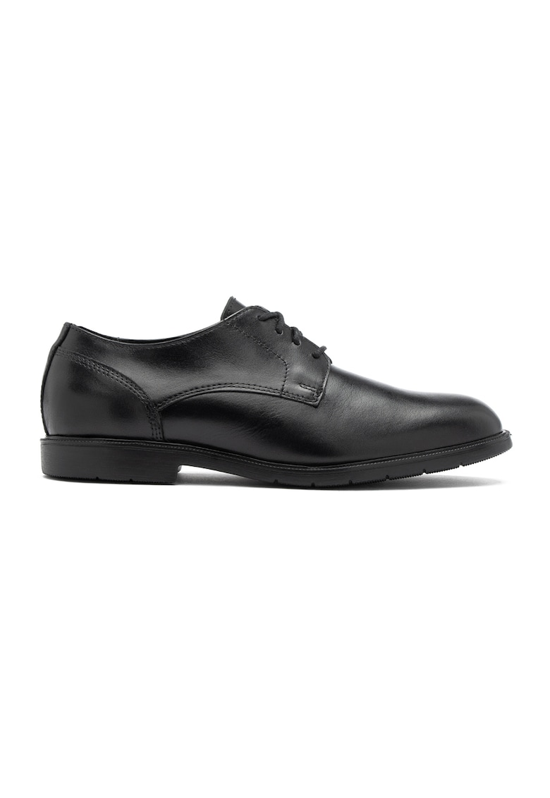 Pantofi derby de piele Santiago - Negru