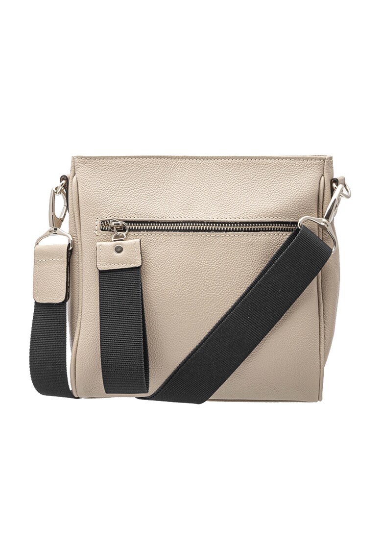 Geanta crossbody de piele cu aspect texturat