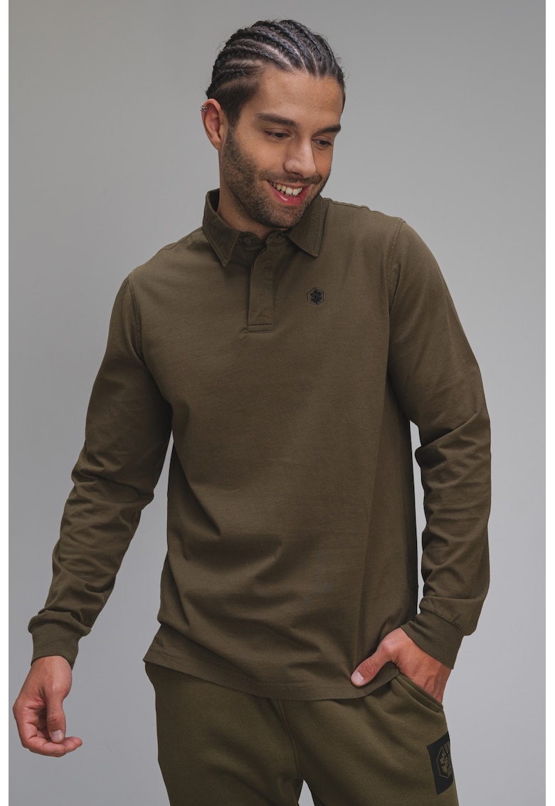 Bluza polo cu maneci lungi