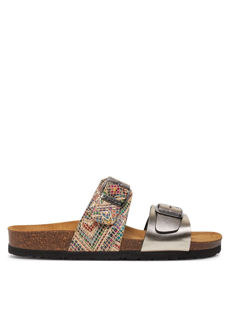 Slapi - papuci - saboti dama Brinkmann - 208346139 - Piele ecologica - Multicolor