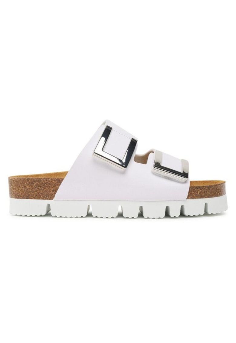 Slapi dama Brinkmann - 302052158 - Piele ecologica - Alb - Alb