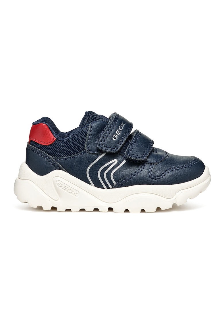 Pantofi sport din piele ecologica cu insertii din material textil Pantofi sport din piele ecologica cu insertii din material textil