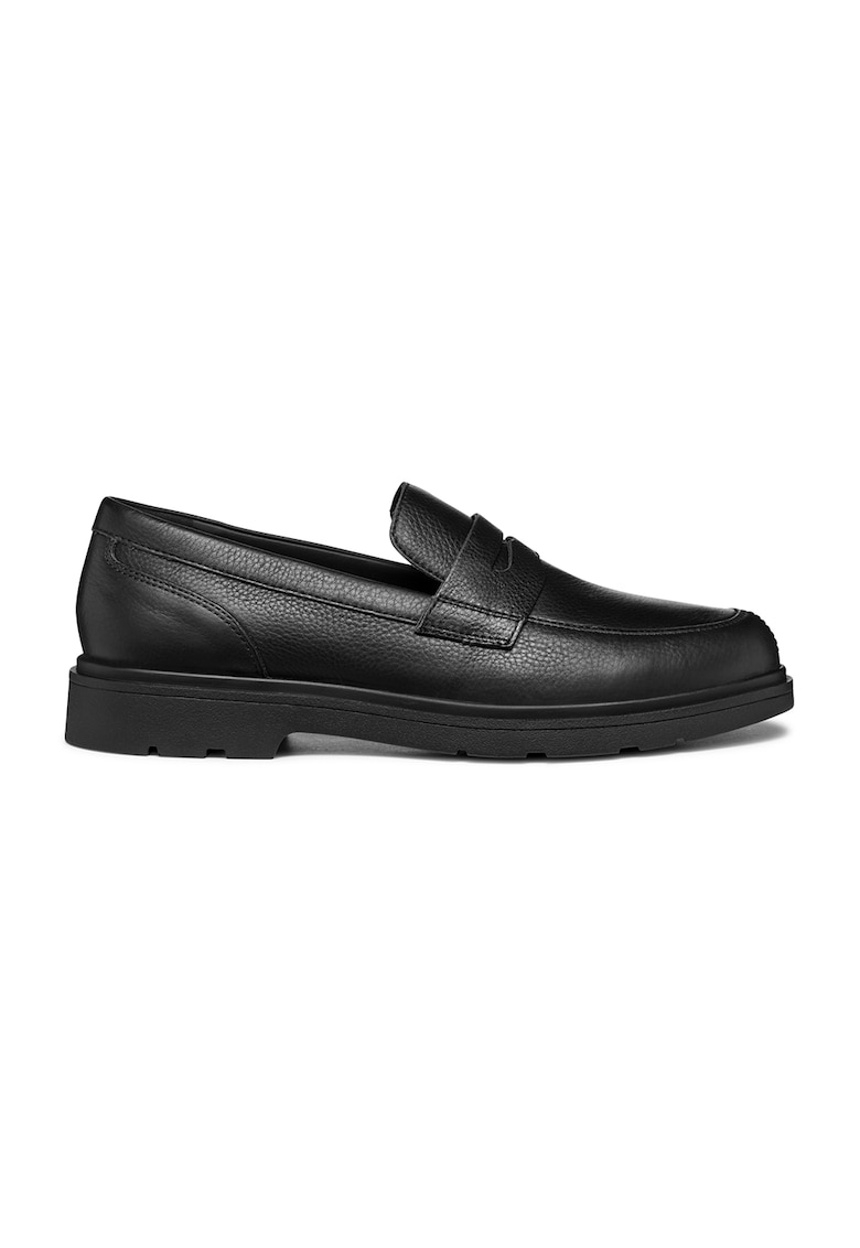 Pantofi loafer din piele cu model uni