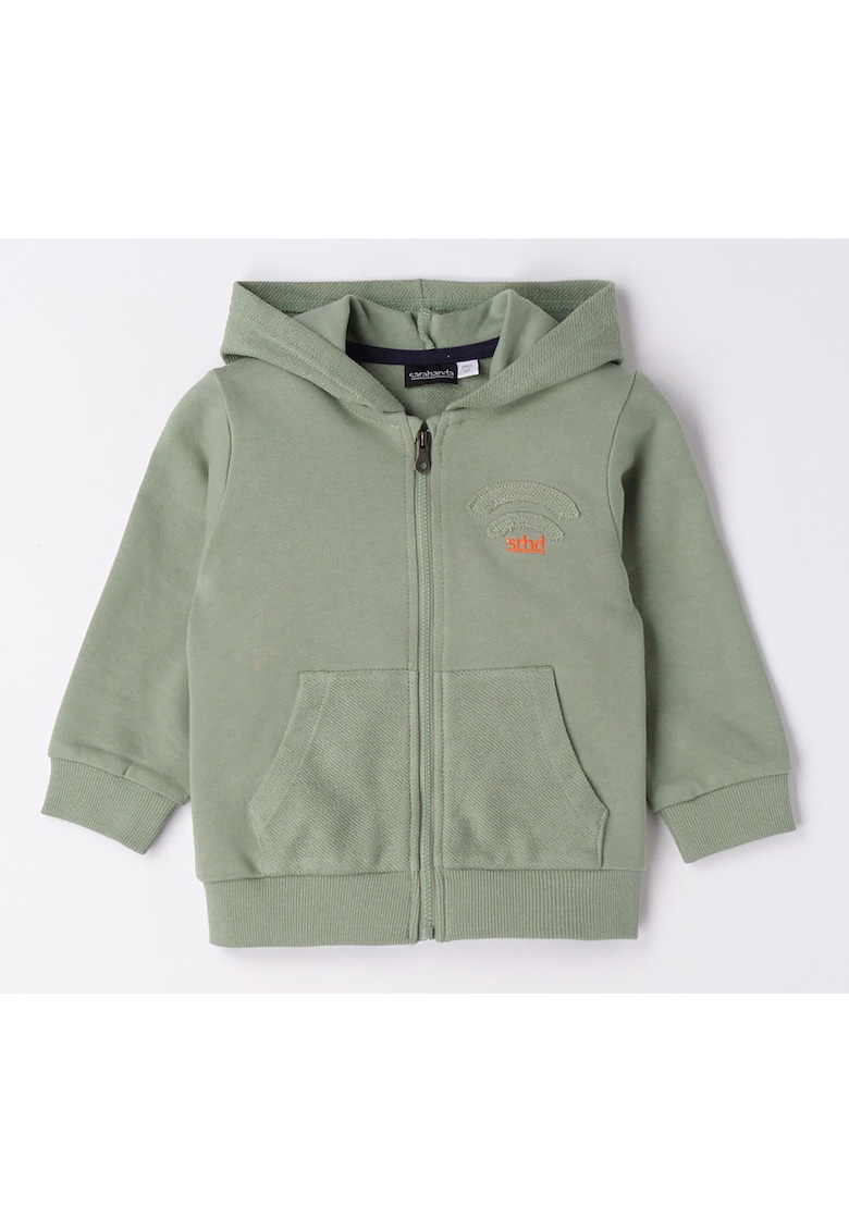 Hanorac cu gluga pentru baiat - 0.6123 - Verde deschis