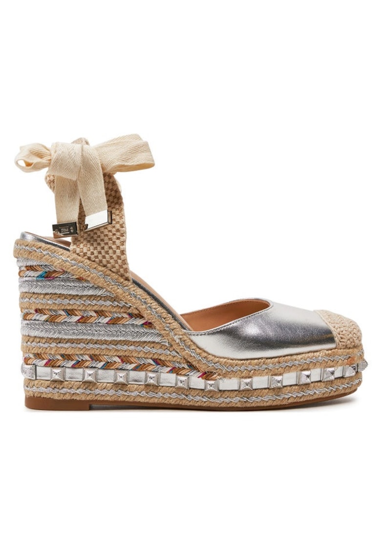 Sandale dama 303771256 - Piele intoarsa - Argintiu