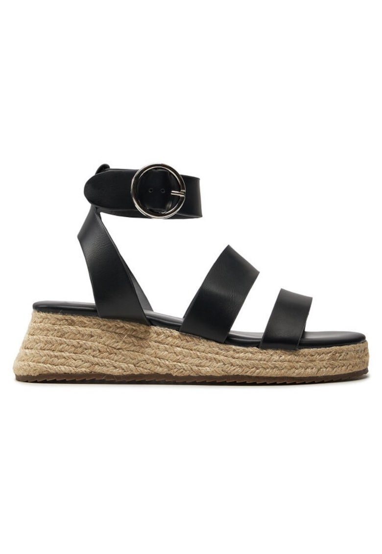 Sandale dama 303569570 - Imitatie de piele - Negru - Negru
