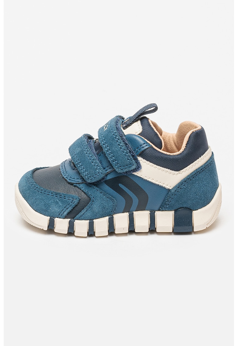 Pantofi sport cu velcro si detalii de piele intoarsa Iupidoo