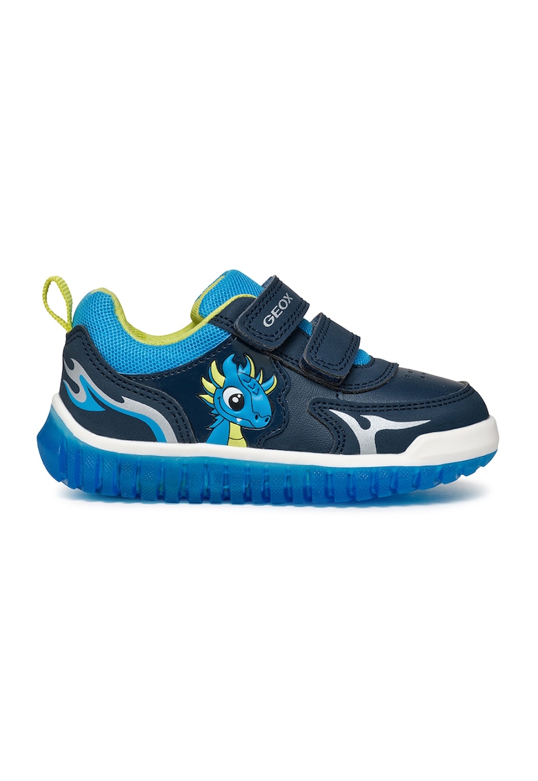 Pantofi sport de piele ecologica cu velcro Lightyloo