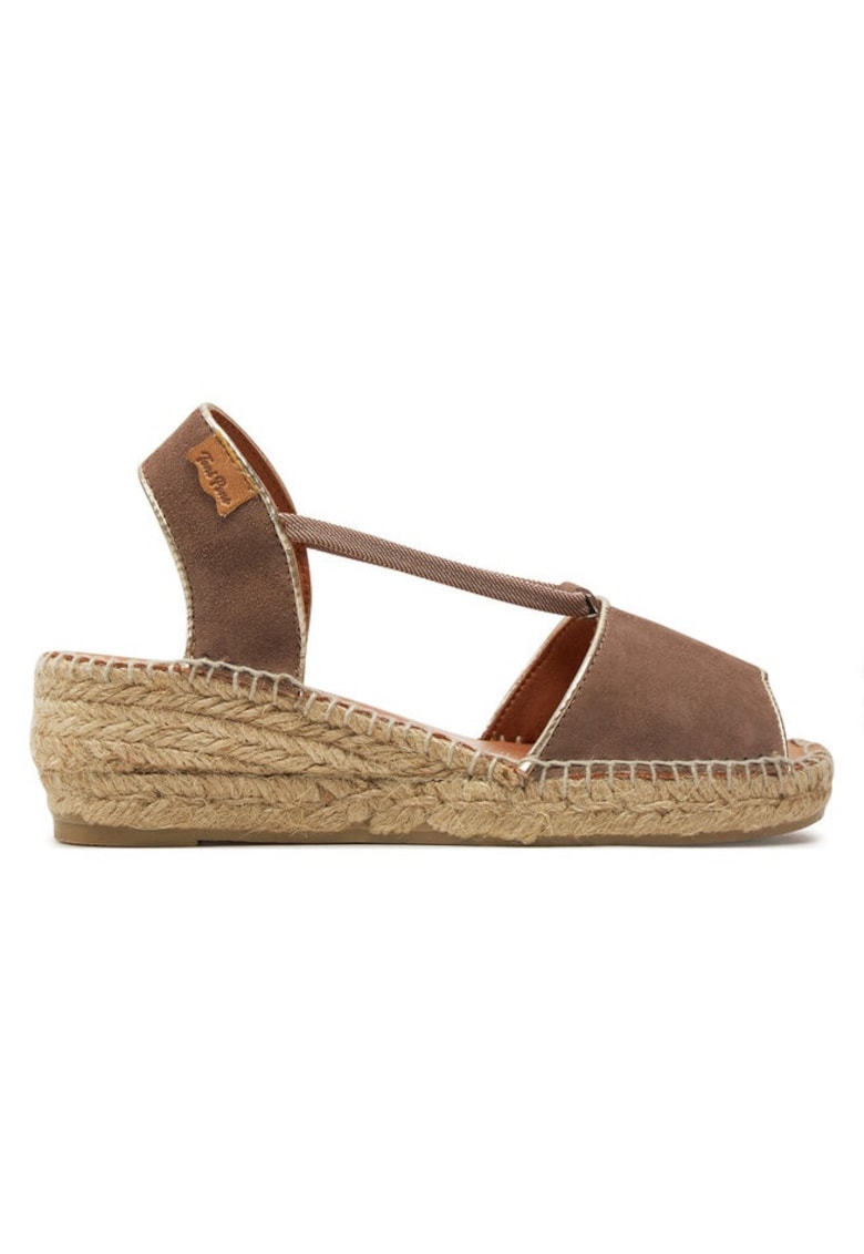 Sandale dama 303680541 - Piele intoarsa - Maro