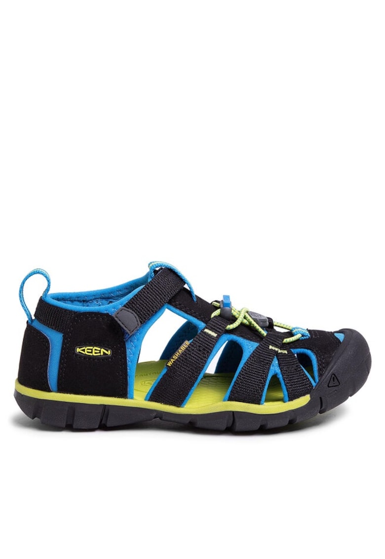 Sandale Sintetic - Multicolor - Negru/Albastru