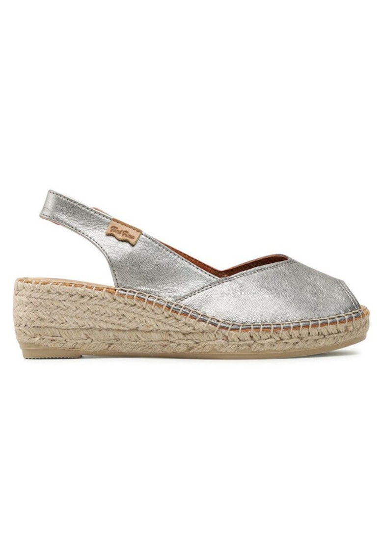 Sandale dama 302773589 - Piele naturala - Argintiu