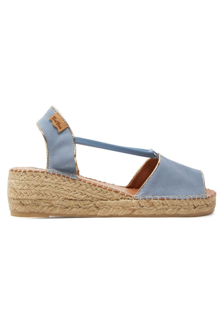 Sandale dama 303680527 - Piele intoarsa - Albastru