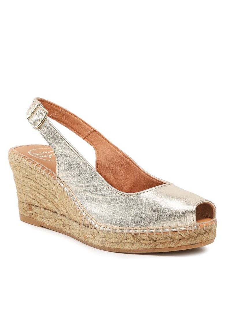 Sandale dama 302773985 - Piele naturala - Auriu