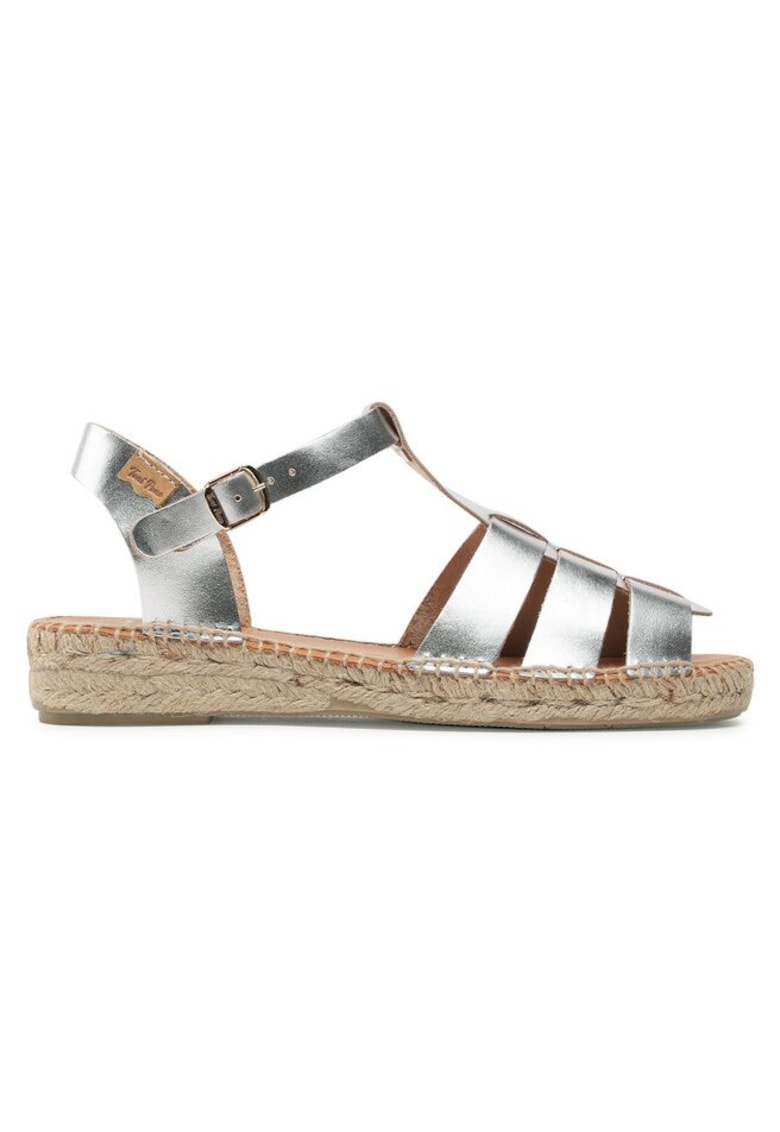 Sandale dama 302774425 - Piele naturala - Argintiu - Argintiu