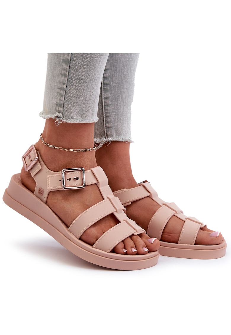 Sandale pentru dama - din cauciuc - culoare roz - Roz