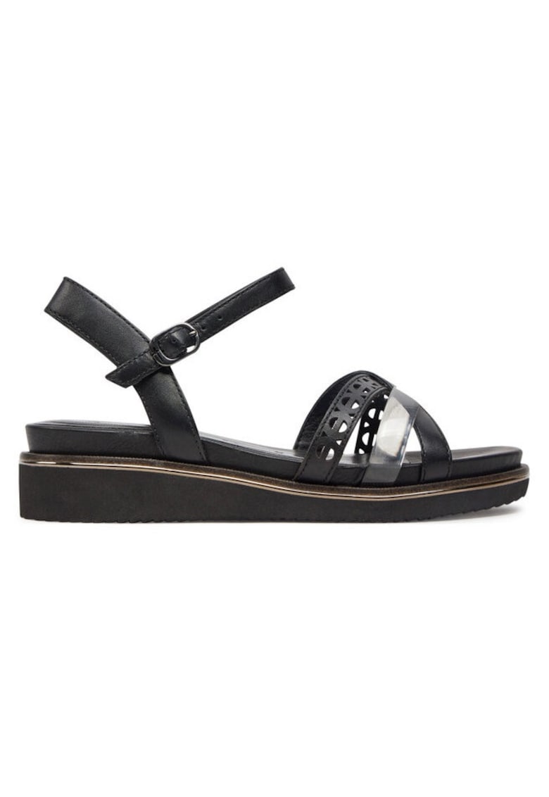 Sandale dama 303735340 - Piele ecologica/Piele naturala - Negru