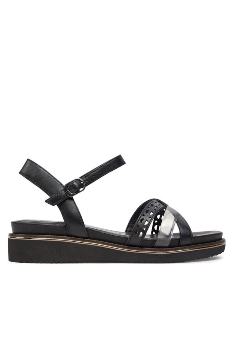 Sandale dama 303735340 - Piele ecologica/Piele naturala - Negru