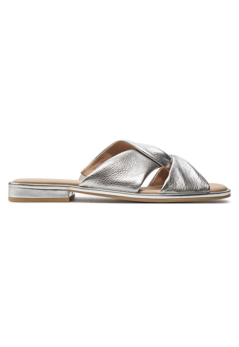 Sandale dama 303663575 - Piele naturala - Argintiu