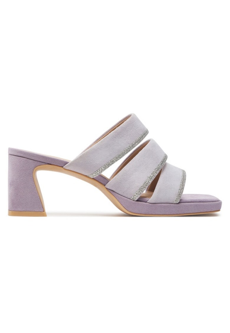 Sandale dama 303669560 - Piele intoarsa - Violet