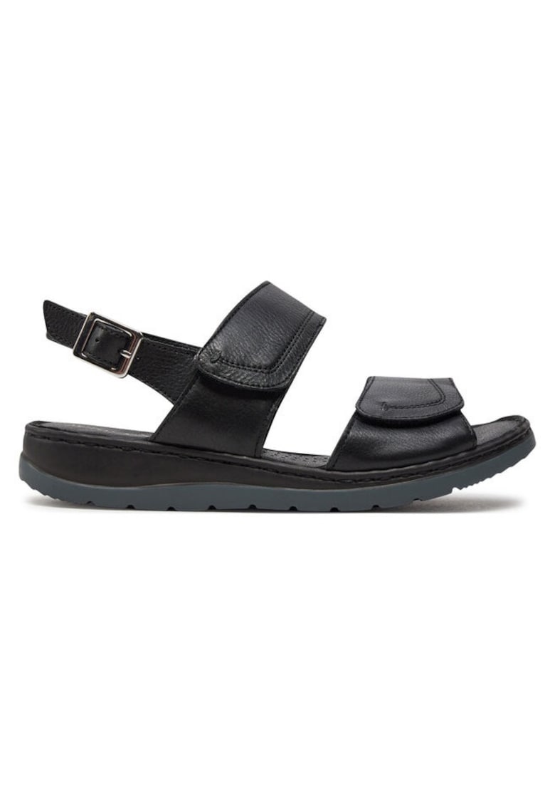 Sandale dama 303664145 - Piele naturala - Negru - Negru